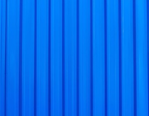 Blue corrugated metal surface
