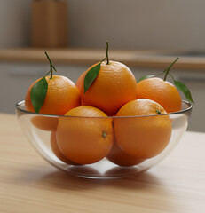 bowl of oranges on the table