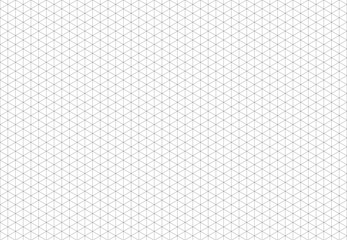 Black isometric line guides. Printable 3d perspective backdrop. Isometric squared grid. Notebook sheet blank template. Mathematic typography pattern for making notebooks production for education.