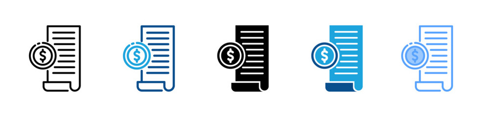 Bill icon sheet multiple style collection