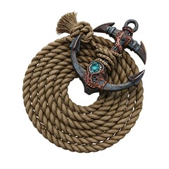 Decorative Anchor Game Asset Symbolic Prop for Exploration or Quest-Based Game Worlds