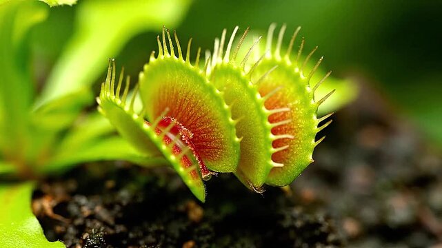 Capturing the beauty of a Venus flytrap closing in dramatic slow motion.