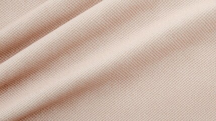 A close up shot showcases the intricate texture and subtle warm beige color of a tightly woven fabric creating a soft and inviting backdrop.