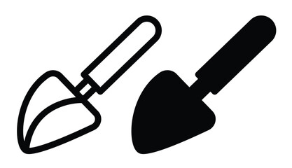 Two Distinct Gardening Trowels with Different Styles and Colors