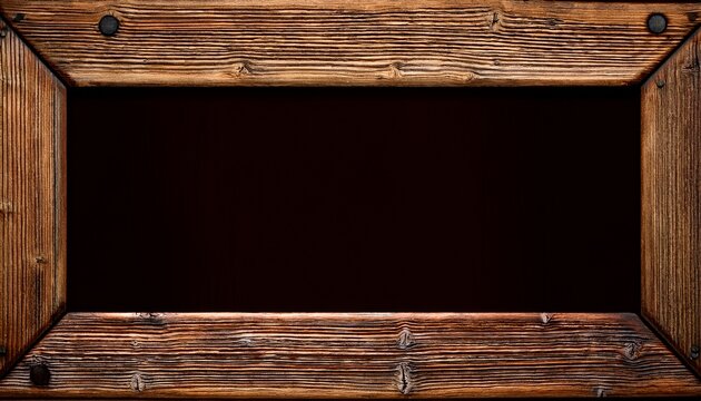 old style frame made of wooden strips