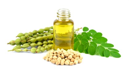 Isolated moringa seeds, pods, and oil