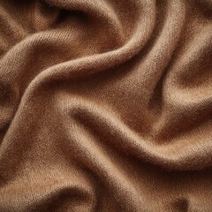 Smooth Textured Brown Fabric Background for Cozy Atmosphere