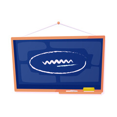 Blackboard writing board vector object illustration