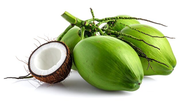 Fresh Green Coconuts.