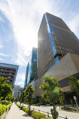 大阪府北区の超高層ビル群