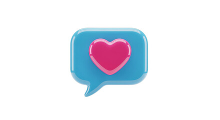 3D realistic red heart icon, glossy surface, isolated, transparent background.png