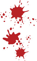vector illustration of blood splashes