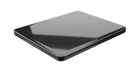 3D render of a realistic 3D laptop icon, minimal glossy design, isolated, transparent background
