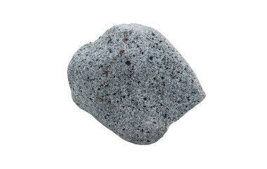 Unique gray stone with textured surface found in nature