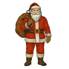 cartoon santa claus