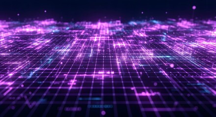 Abstract digital network A futuristic view of data flow, perfect for tech backgrounds and concepts