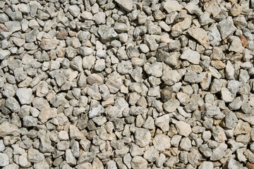 Gray pebbles as a natural background.