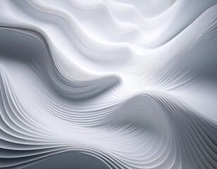 abstract 3d layers of white surfaces with glowing lines creating a sleek futuristic design and modern digital aesthetics