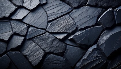 dark textured slate background with natural cracks and rugged surface