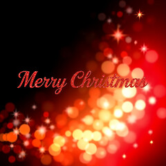 Cheerful Sparkles Around The Greeting Words