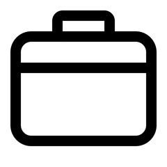 business bag icon vector sign symbol isolated