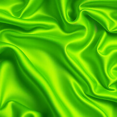 Green cloth draped in gentle curves