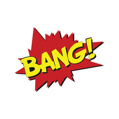 Bang! Comic Sound Effects illustration on white background