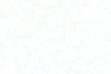 Subtle light green geometric pattern featuring abstract six-petal outlines, creating a modern and clean background texture for digital designs.