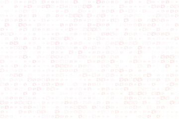 Cute Pink and Red Ghost Halftone Pattern on White Background for Halloween Design