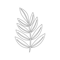 Obraz premium vector illustration of a leaf