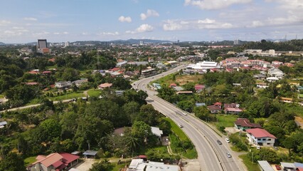 AERIAL VIEW OF PENAMPANG SABAH