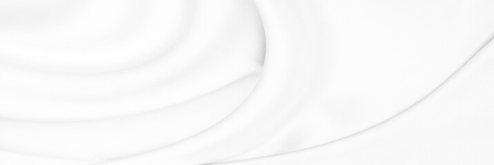 Obraz premium White gray satin texture that is white silver fabric silk panorama background with beautiful soft blur pattern natural.