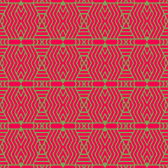 Seamless abstract pattern with geometric shapes best for fabric product.