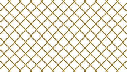 Fototapeta premium Gold repeating diamond lattice pattern