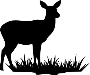 Deer Silhouette Graphic for Holiday