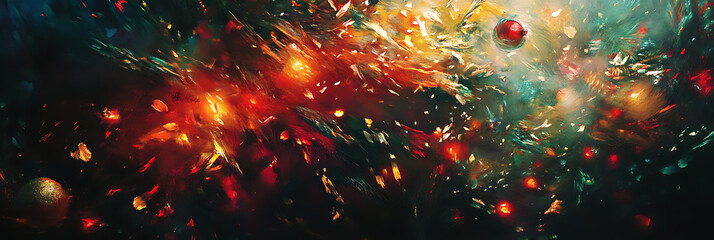 Holiday Illustration – Christmas Tree and Ornaments