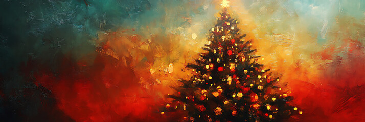 Holiday Illustration – Christmas Tree and Ornaments