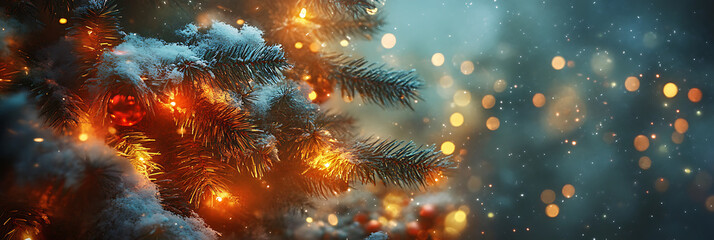 Holiday Illustration – Christmas Tree and Ornaments