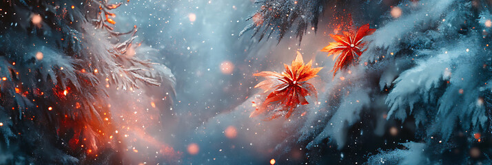 Beautiful Christmas Background for Seasonal Design
