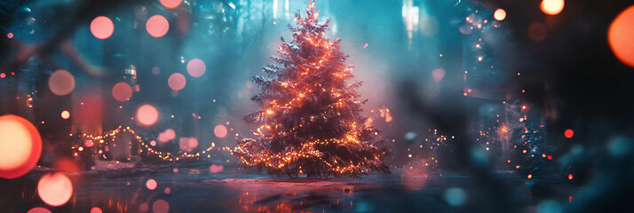 Beautiful Christmas Background for Seasonal Design