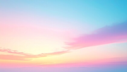 Obraz premium Dreamy pastel sunset sky. Abstract background.
