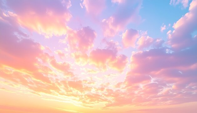 秋の幻想的な夕焼けとうろこ雲  マジックアワーの空模様  秋空