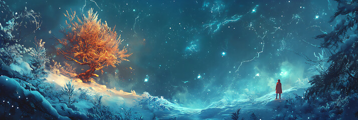 Beautiful Christmas Background for Seasonal Design