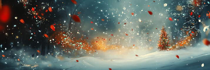 Beautiful Christmas Background for Seasonal Design