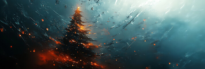 Beautiful Christmas Background for Seasonal Design