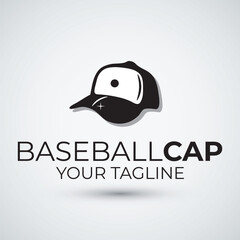 Baseball cap logo vector design template
