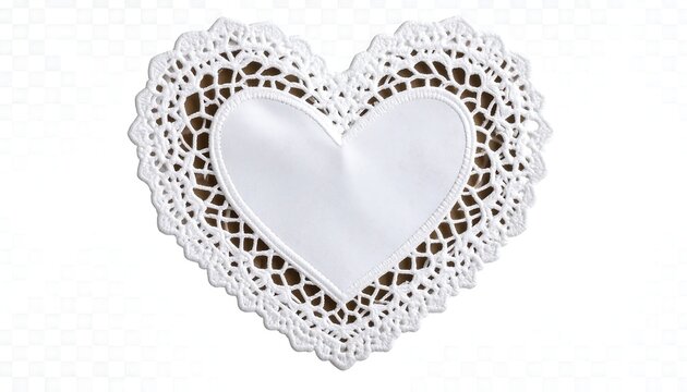Heart-shaped doily