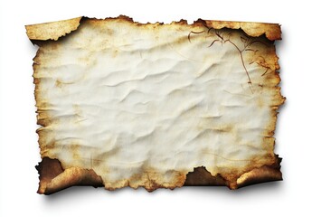 Fototapeta premium Vintage Aged Paper with Burnt Edges
