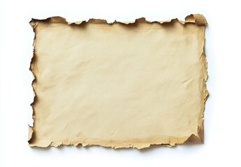 Vintage Burnt Edged Paper Isolated
