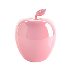 Obraz premium Glossy pink apple